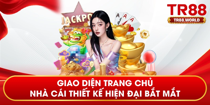 Giao diện trang chủ nhà cái thiết kế hiện đại bắt mắt